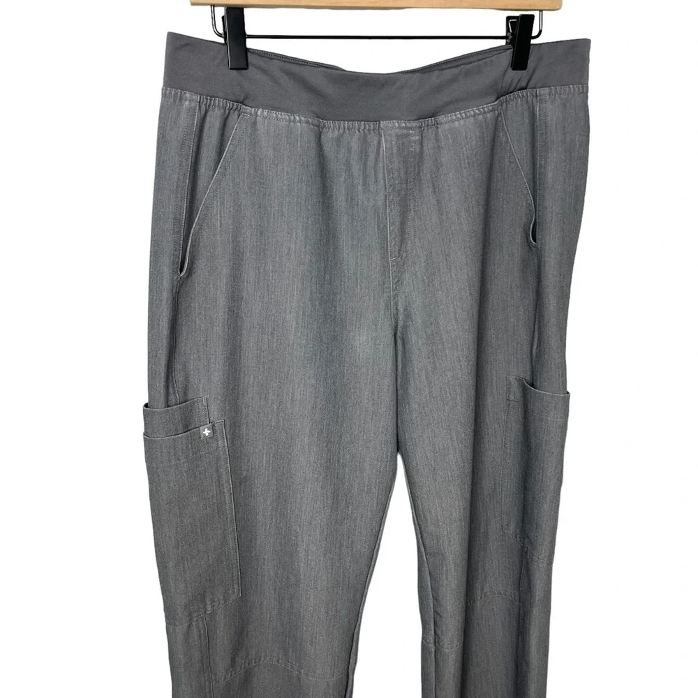 Figs Axim Cargo Scrub Pants Graphite Gray Size Medium Style T2001 Medical